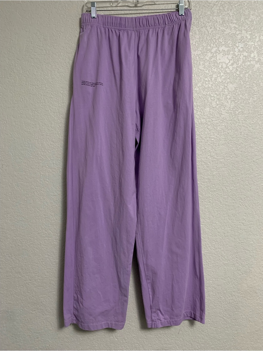 Pangaia Pants Womens M Cotton Jersey Wide Straight Leg Pull On Athleisure Lounge